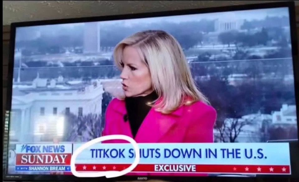 New reporter with misspelling of Tik Tok