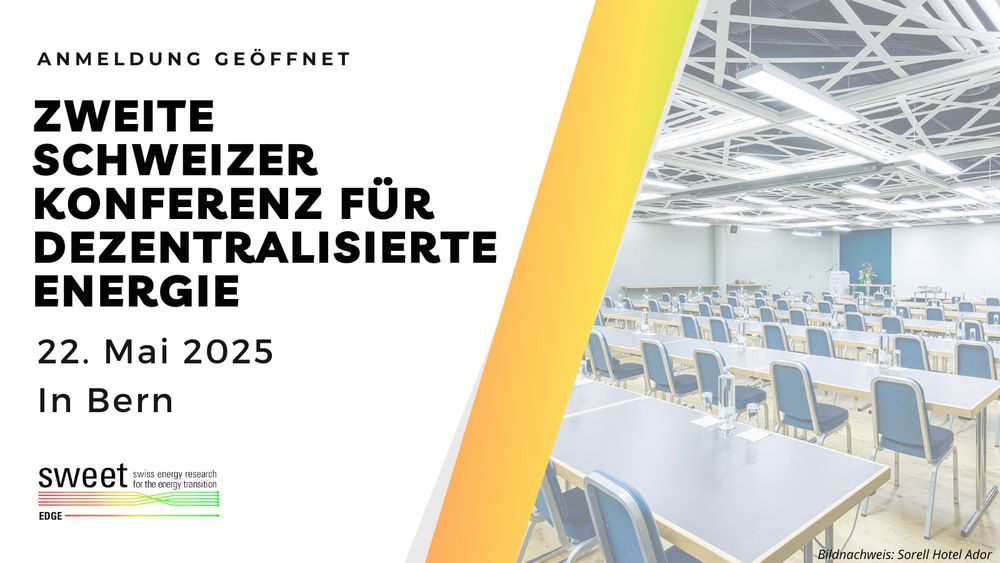 poster: zweite schweizer konferenz für dezentralisierte energie