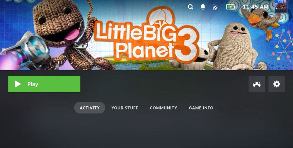 Little Big Planet 3’s custom steam game page.