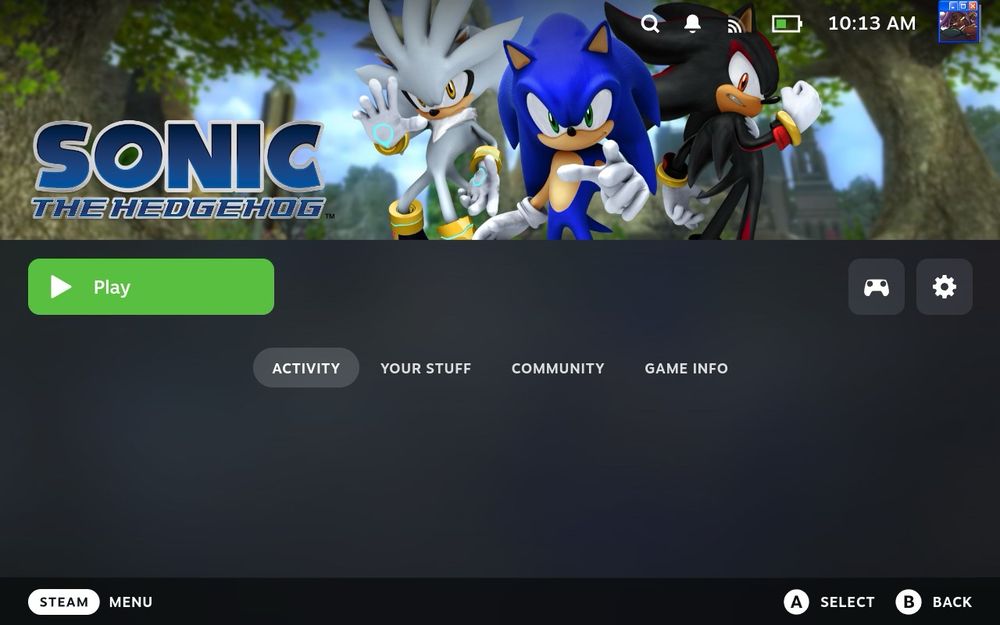 Sonic the hedgehog (2006) fake Steam Banner