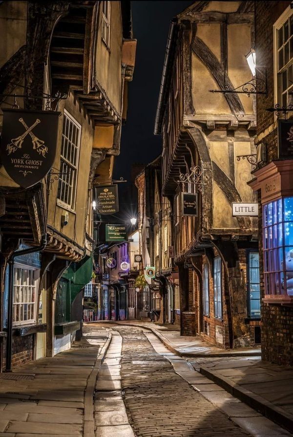 Ancient street in york city
