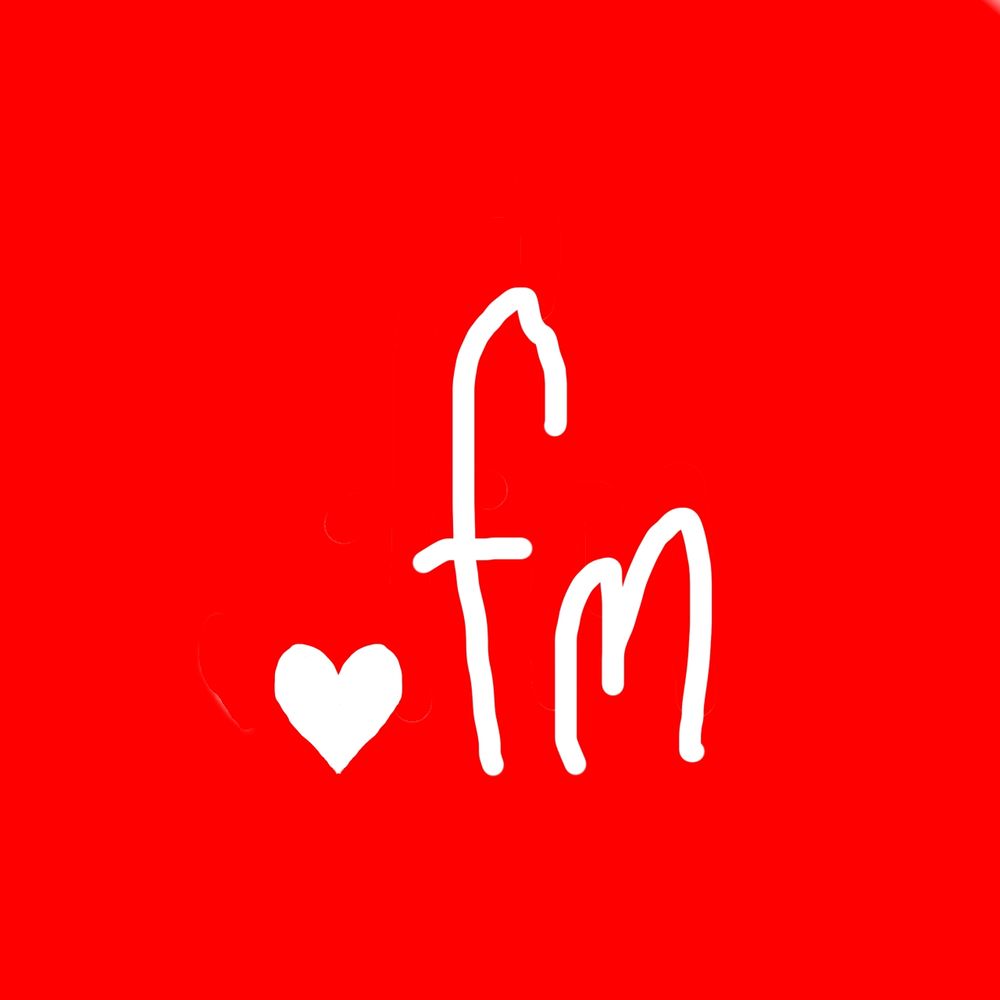 '.fm' but the dot is replaced with a heart