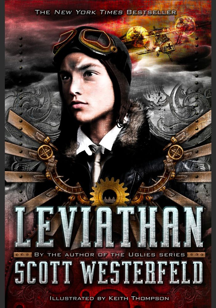 Cover of the "Leviathan" by Scott Westerfeld. Leviathan is the first book in a trilogy that takes place during the early days of World War I. In this world, the war is fought between the Darwinist world powers and the Clankers. The Darwinists, which include the British Empire, Russia, and France, rely on fabricated beasts, animals that are genetically engineered in a lab using Charles Darwin’s discoveries on how to mix DNA strands from different species. The Clankers, which include Germany, Austria-Hungary, and the Ottoman Empire, rely on intricate, diesel-powered machines that can walk and run at high speeds while firing machine guns and cannons.