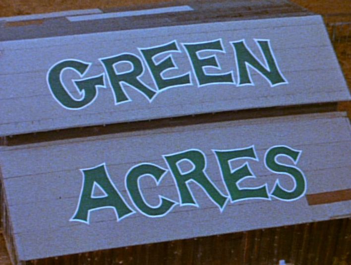 Title card for the 60s sitcom “Green Acres“