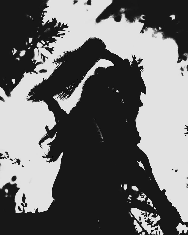 Silhouette from Aloy from Horizon Forbidden West 
