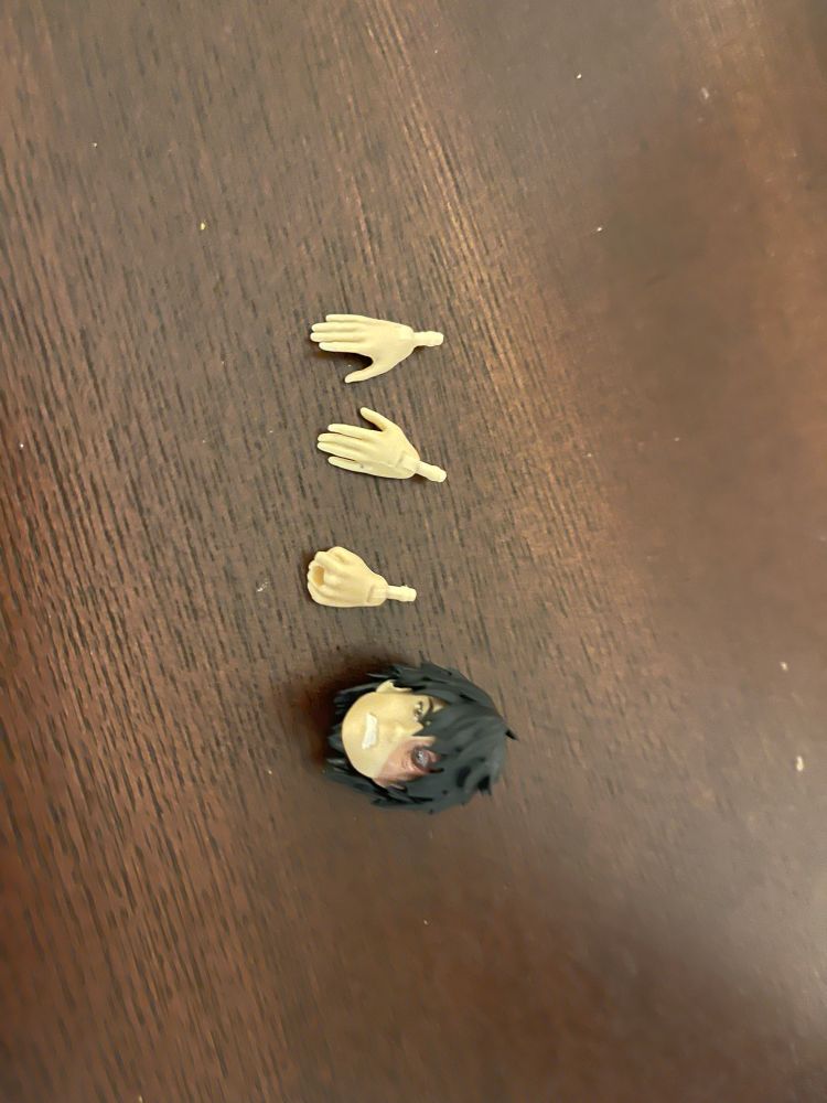 6’ Book 3 Zuko action figure swappable head (angry face), and swappable hands (left and right open palm, left fist with hole for accessories)