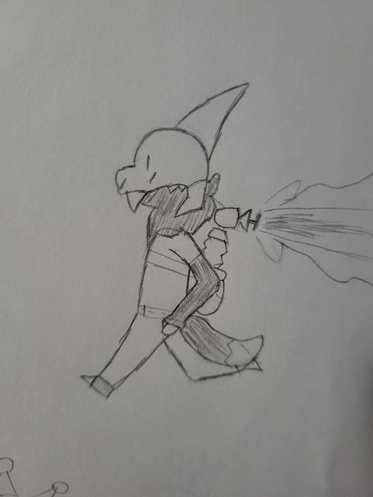 Sona running at high speeds using the turbo nozzle on F.L.U.D.D. from Super Mario Sunshine.