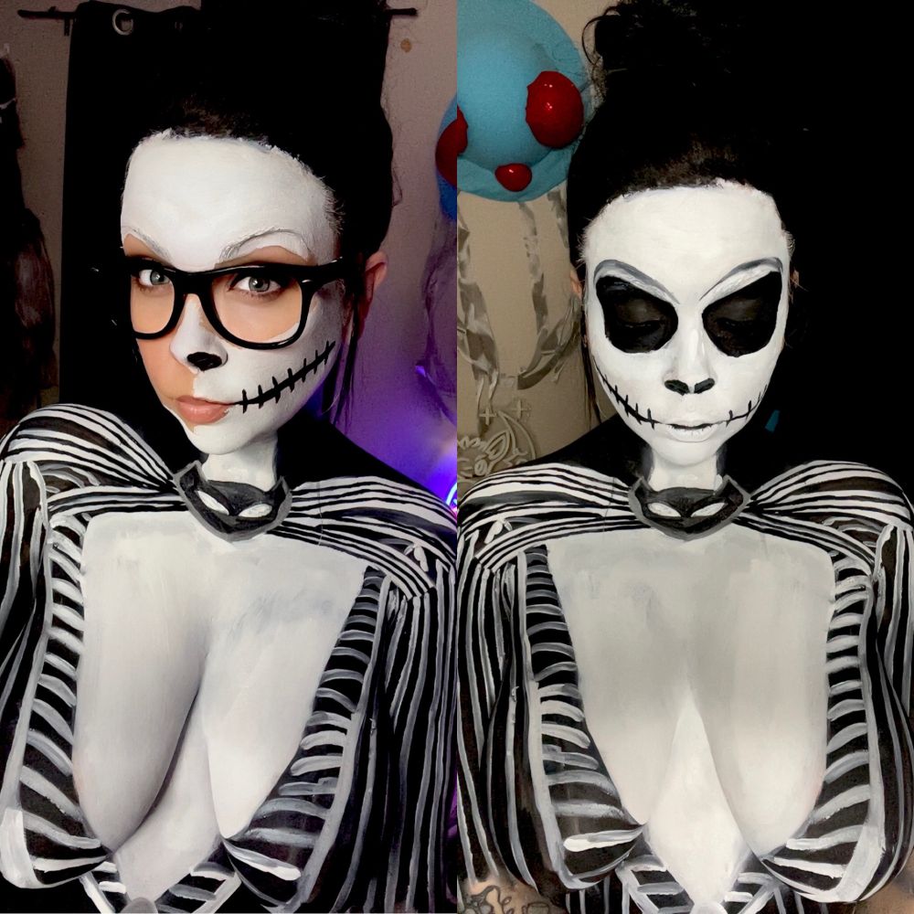 Jack Skellington Body Paint