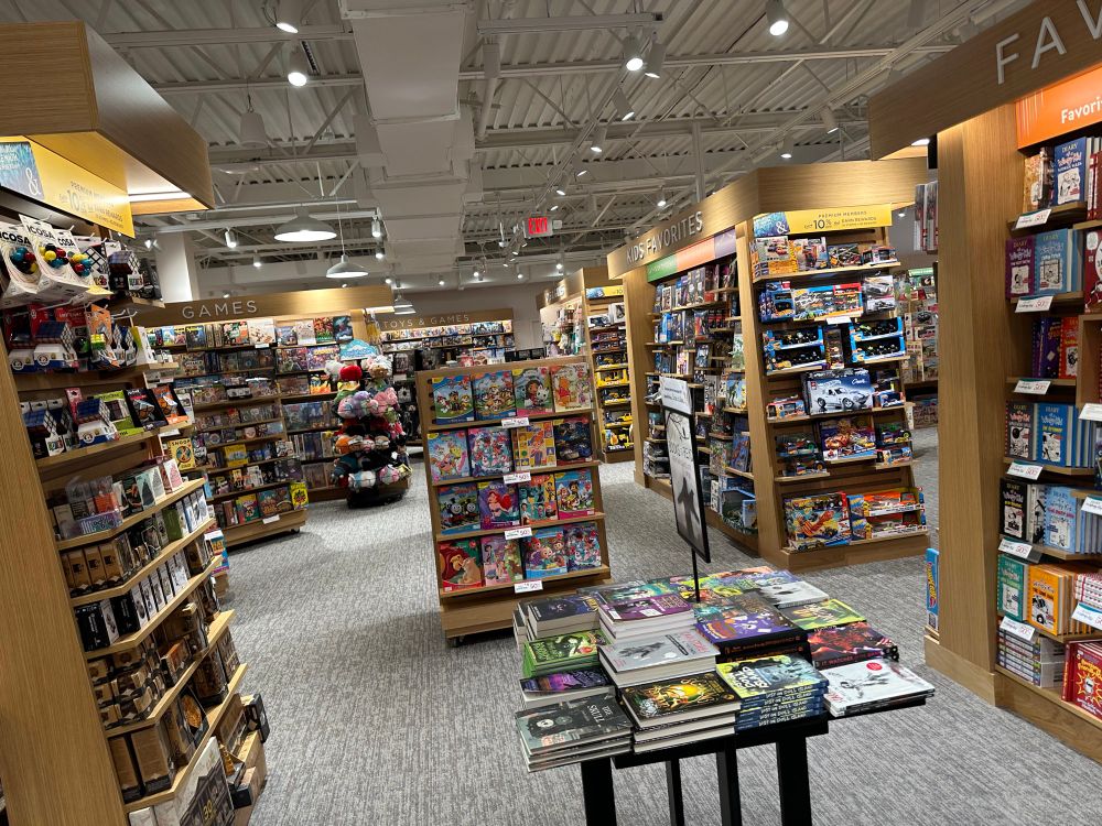 They had a massive gaming and puzzle section as well