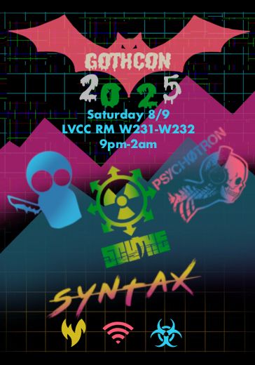 
Saturday 8/9
LVCC RM W231-W232
9pm-2am

Dj Dead
Scythe
PSYCHOTRON
SyNtAX