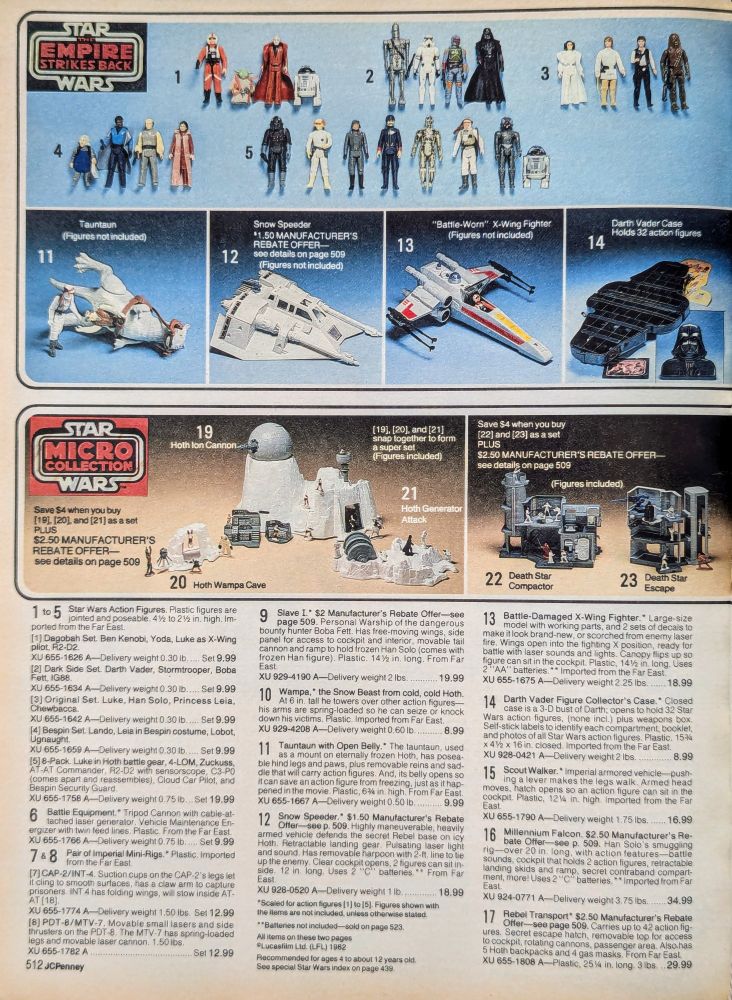 Star Wars The Empire Strikes Back & Kenner Star Wars Micro Collection 