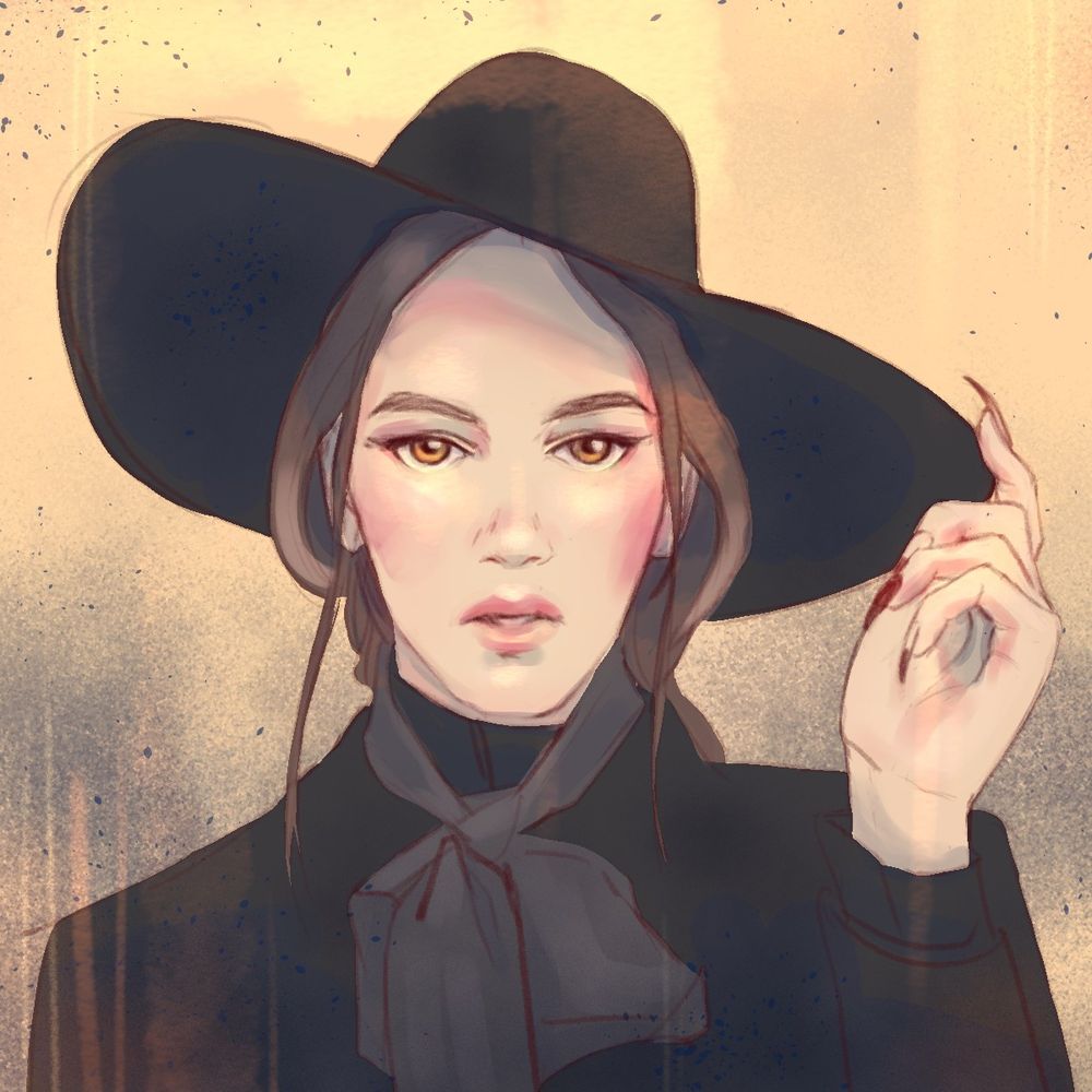 Stylized portrait of Natalie Wynn/Contrapoints