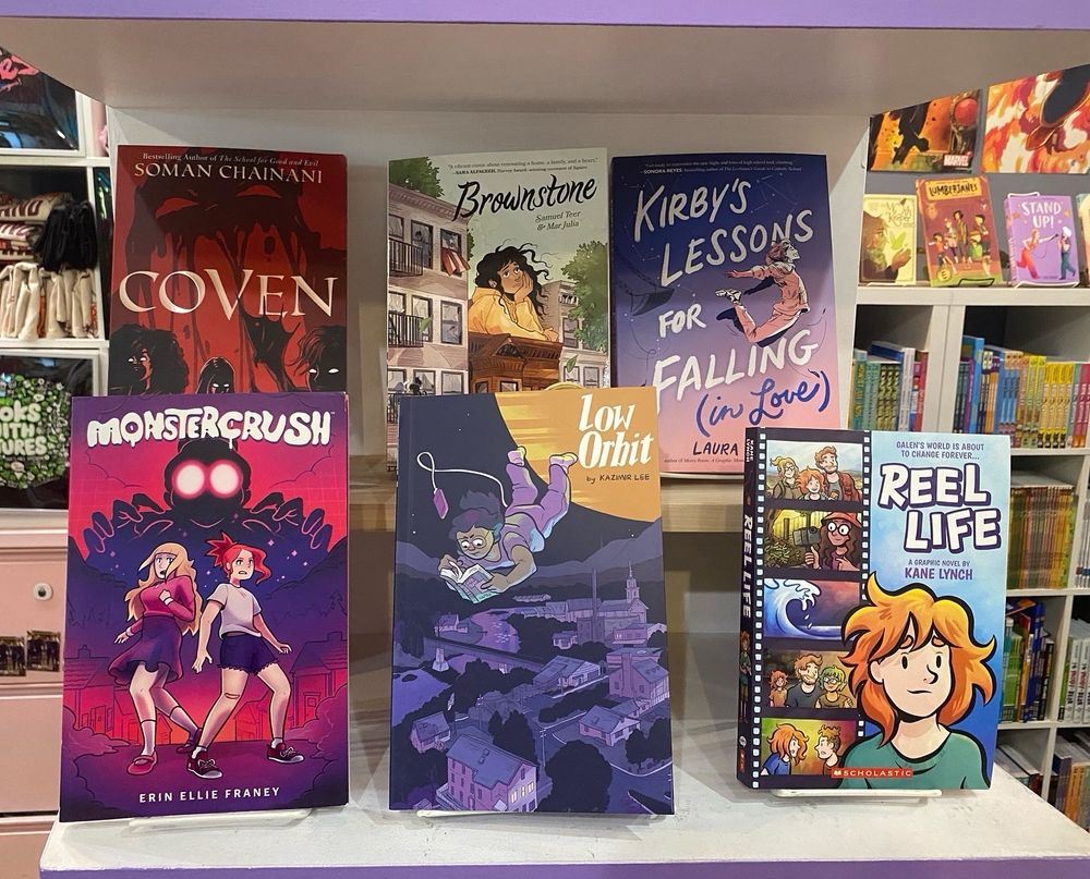 Reel Life displayed with other final titles at Books with Pictures 