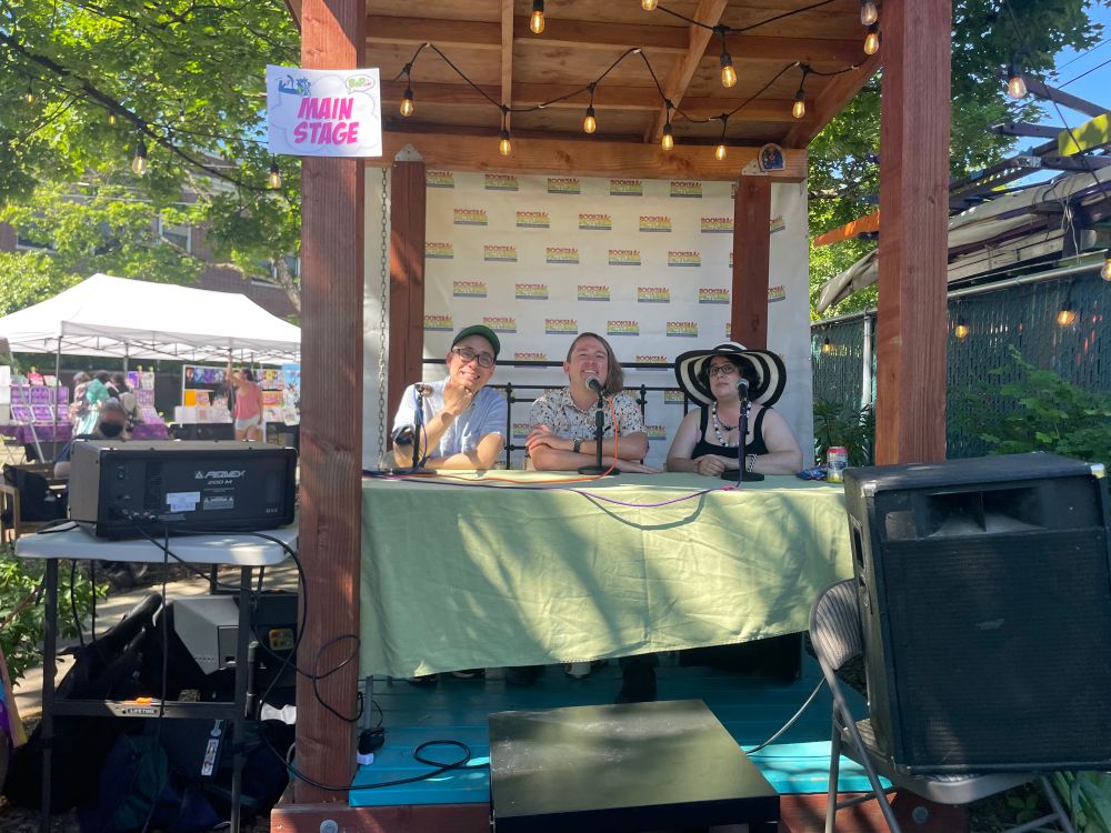 Jonathan Hill, Kane Lynch, and Robin Robinson on their panel