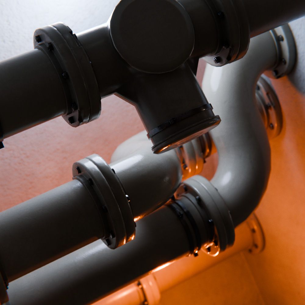 Screenshot of backlit pipes