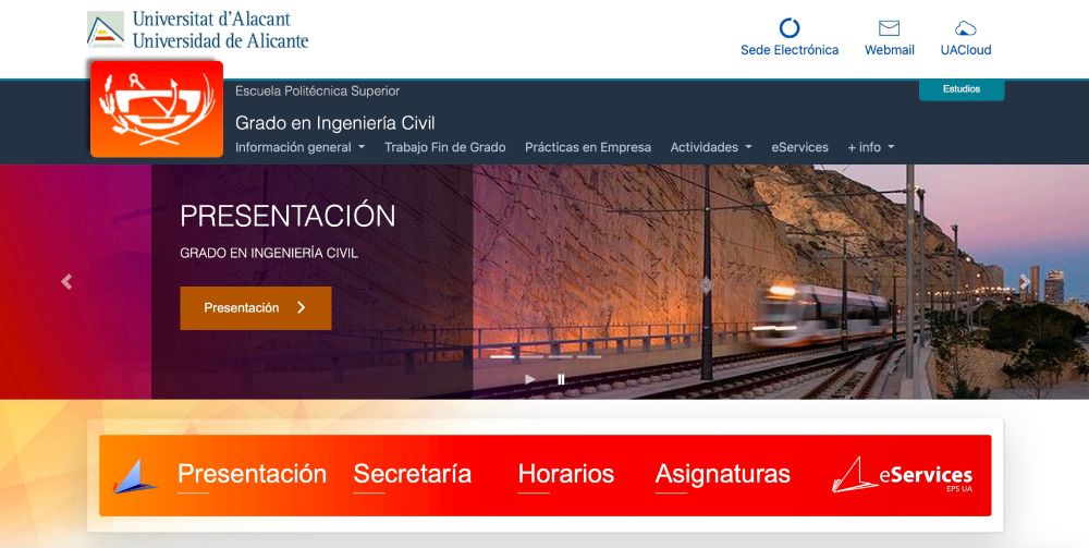 Grado en Ingeniería Civil, Universidad de Alicante, Escuela Politécnica Superior, Javier Ortiz Zamora, EPS UA, UA