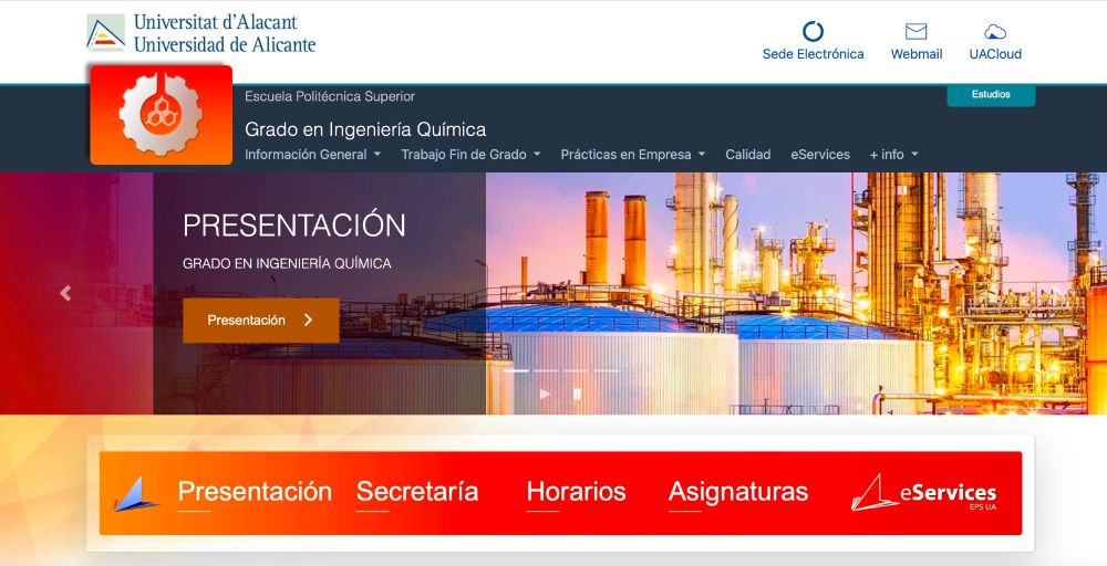 Grado en Ingeniería Química, Universidad de Alicante, Escuela Politécnica Superior, Javier Ortiz Zamora, EPS UA, UA