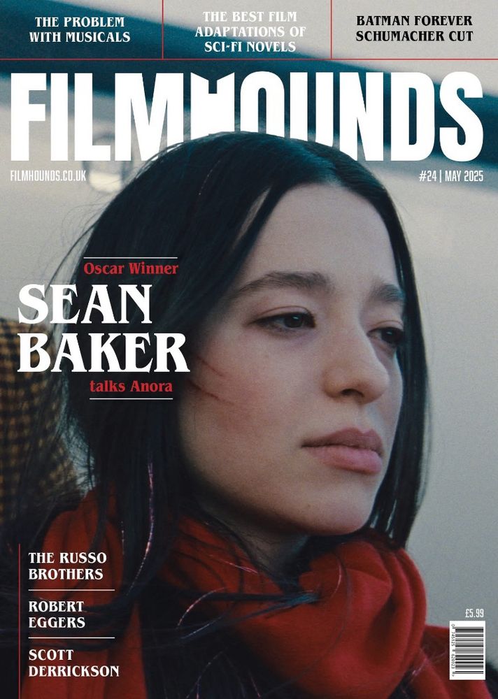 Front cover of the latest issue of Filmhounds magazine featuring ANORA. 