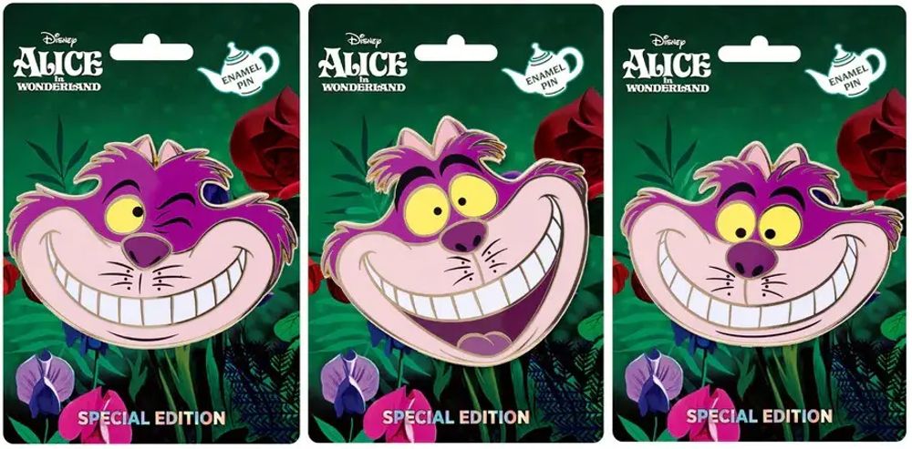 Disney Cheshire Cat Portrait Series Pins at Pink a la Mode