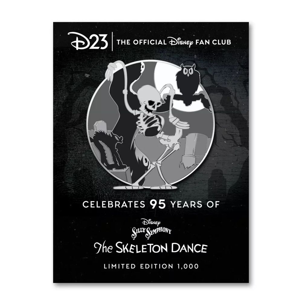 The Skeleton Dance 95th Anniversary Pin