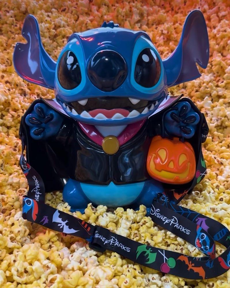 Vampire Stitch Popcorn Bucket Coming to Disneyland and Disney Cruise Line