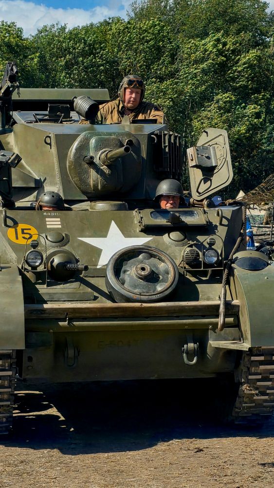 A tank moving towards camera.