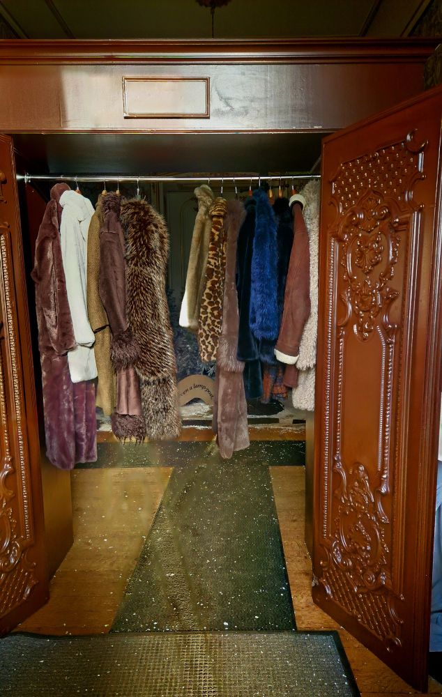 The entrance to Narnia is through a wardrobe!