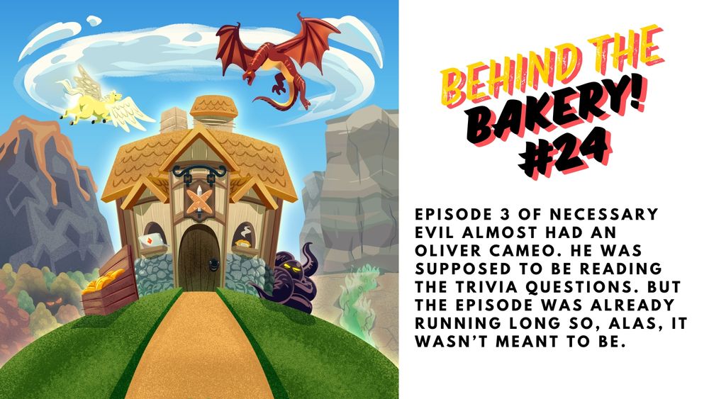 Episode 3 of Necessary Evil almost had an Oliver cameo. He was supposed to be reading the trivia questions. But the episode was already running long so, alas, it wasn't meant to be. 