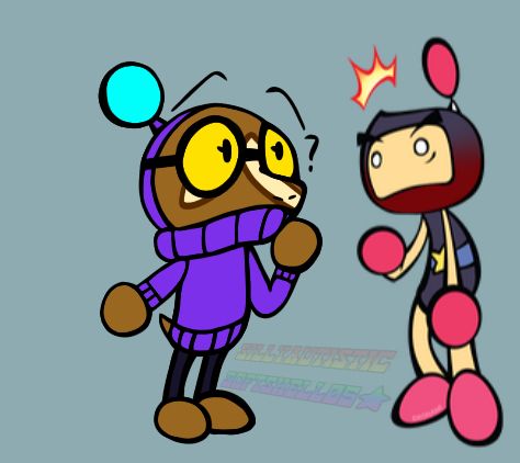 An attempt at replicating the art style, now the goofy ass is shy