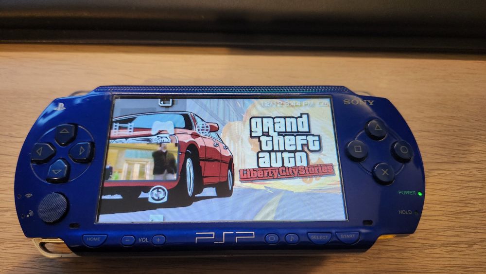 PSP showing Grand Theft Auto Liberty City Stories