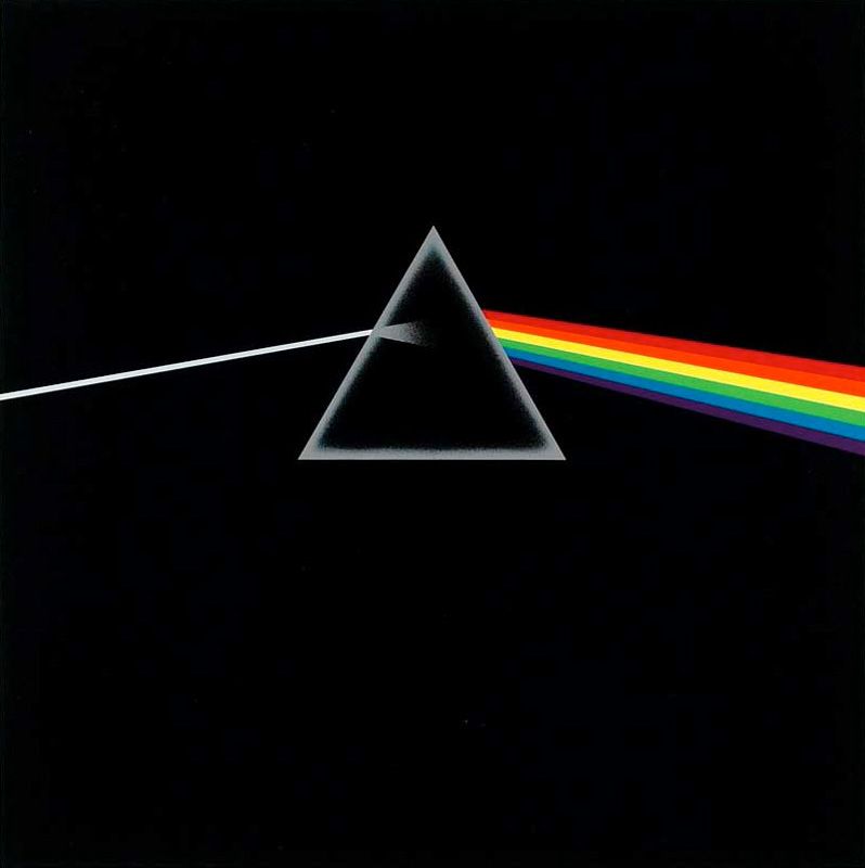 Dark Side of the Moon album cover with only six colors