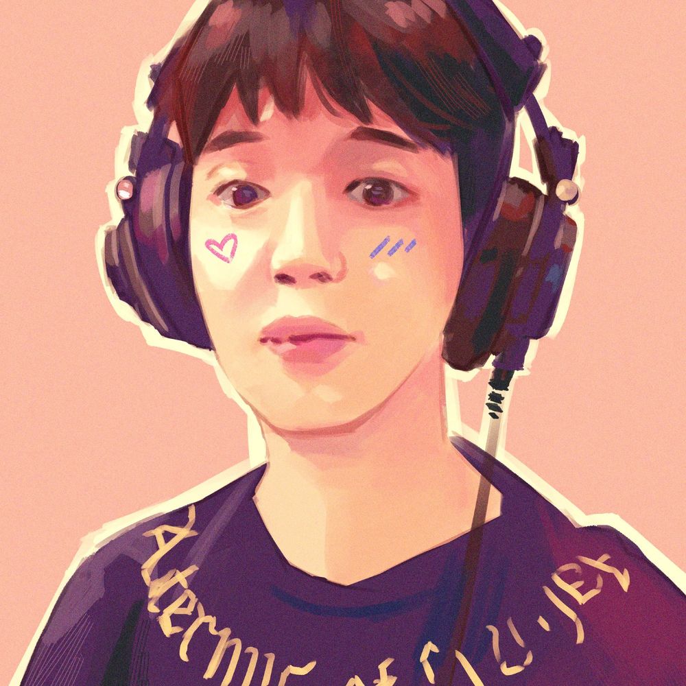 fanart of jimin's selca in the recording booth! let him COOK omg