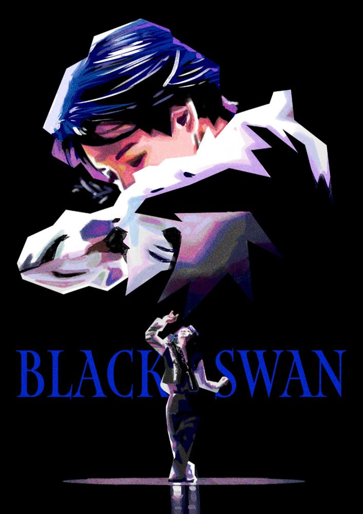 black swan art featuring jimin