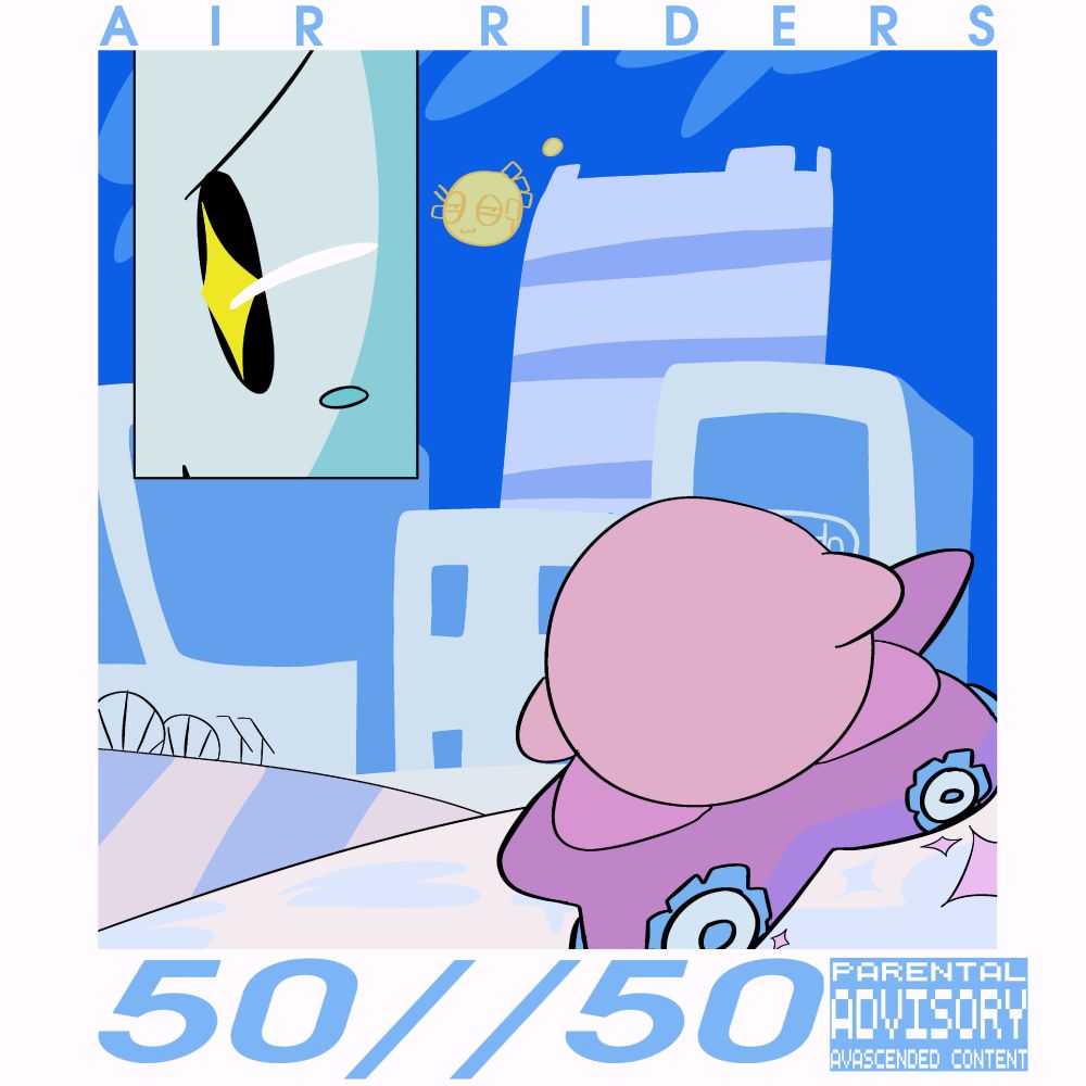 Based on the cover art for the song "50//50" by Vantage.