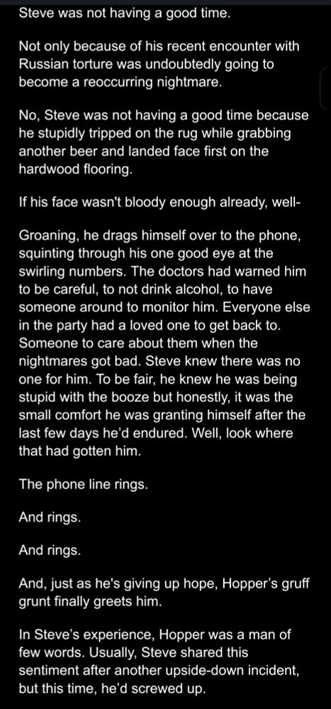 
#steddie #SteveHarrington #wipwednesday Fic update