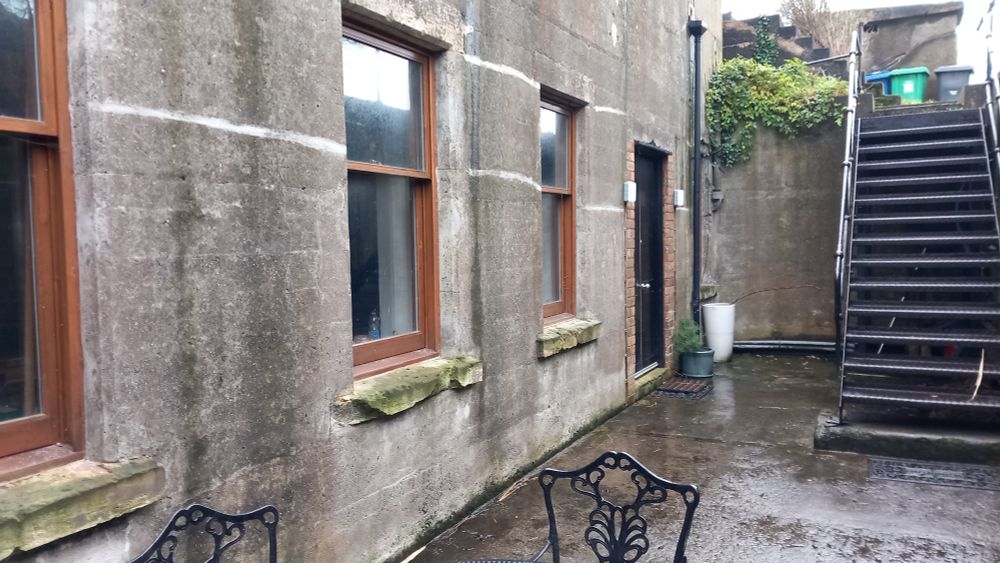 Downstairs exterior of the bunker