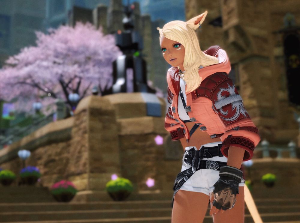 尻をかいているミコッテ