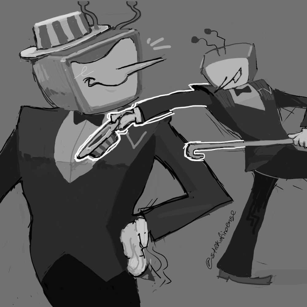 Tenna in his old timey sprite outfit