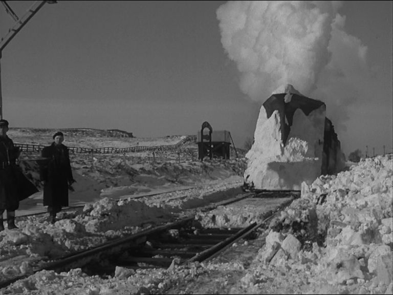 An image captured from SNOWDRIFT AT BLEATH GILL (1955)