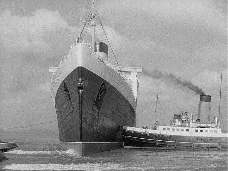 An image captured from OCEAN TERMINAL (1952)