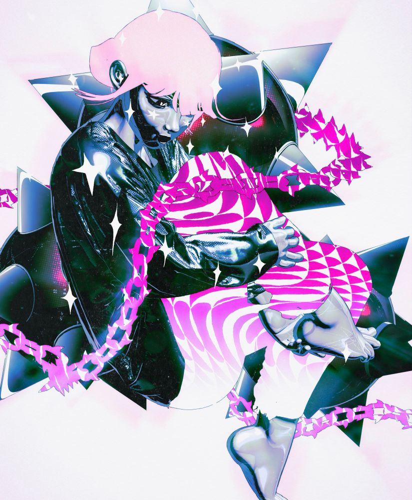 3D illustration of a character 