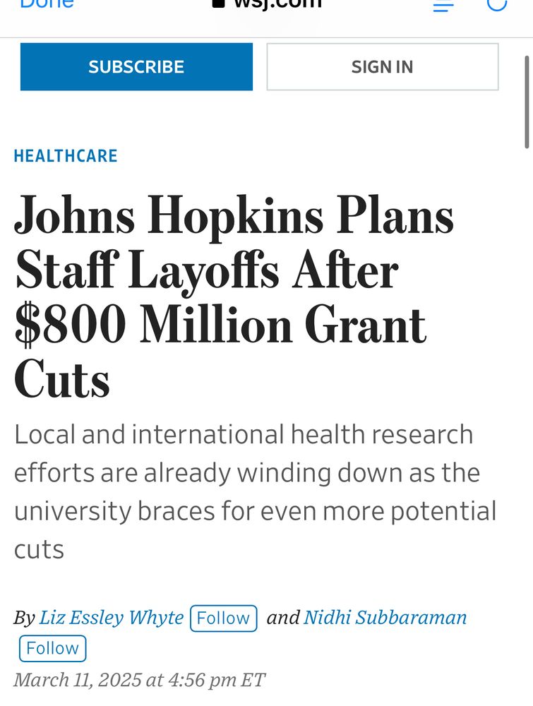 2025:  they are laying off staff after losing 800 million dollars in cuts