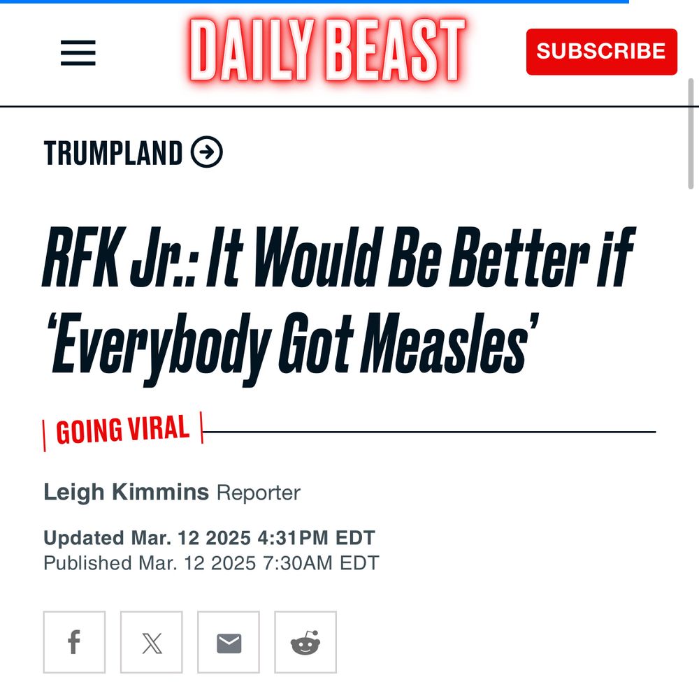 RFK encourages measles infections 