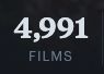 A screenshot from Leonora's letterboxd page, reading "4,991 films."