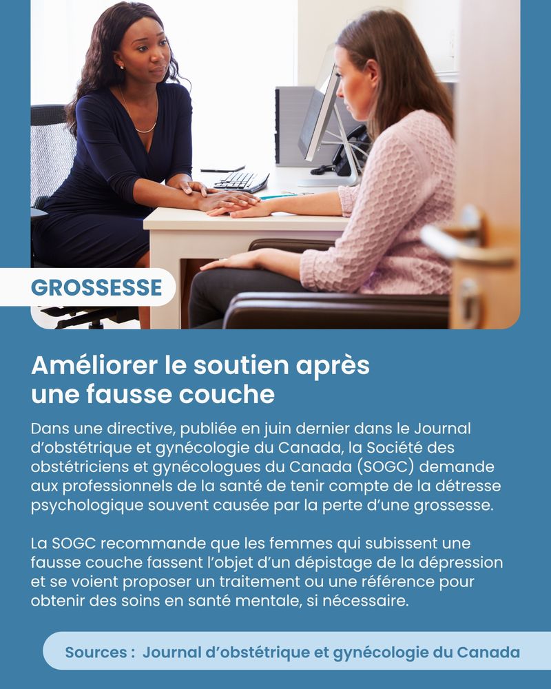 Améliorer le soutien après une fausse couche