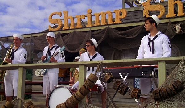 Captain Geech and the Shrimp Shack Shooters, the fictional band portrayed by the fictional band The Wonders, in "That Thing You Do."