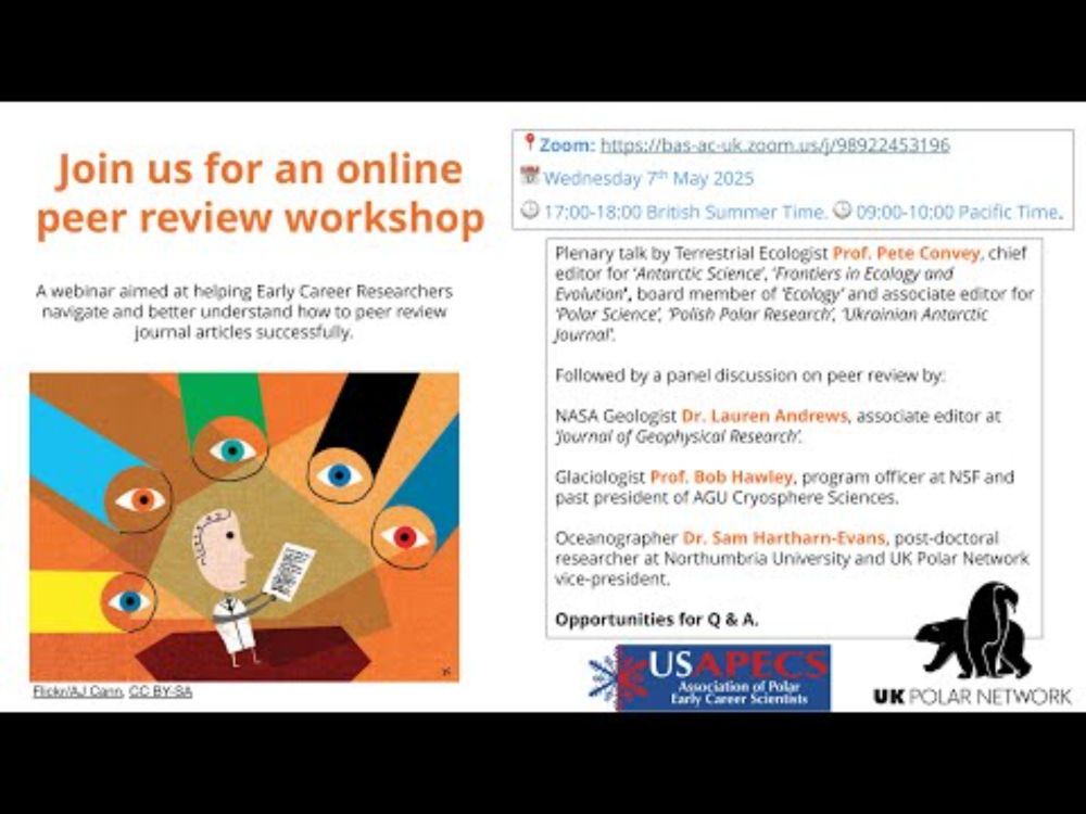 Online Peer Review Workshop by US Association of Polar Early Career Scientists and UK Polar Network