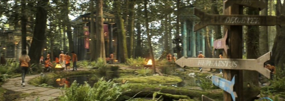 Camp Half-Blood as depicted in the Disney+ TV Series of Percy Jackson and the Olympians.