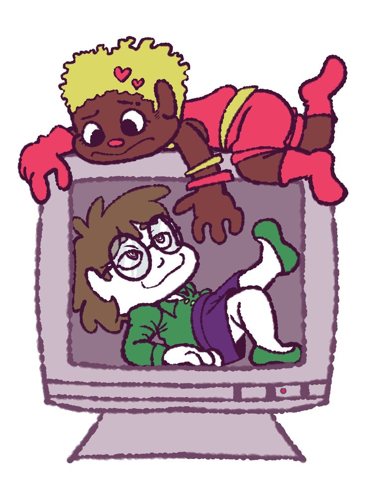 Same image with the monitor as the previous post, different characters. 