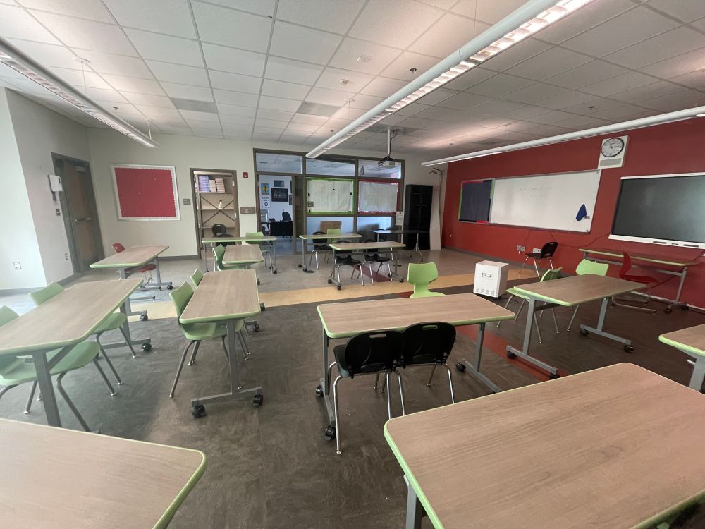 Cleaned out classroom 